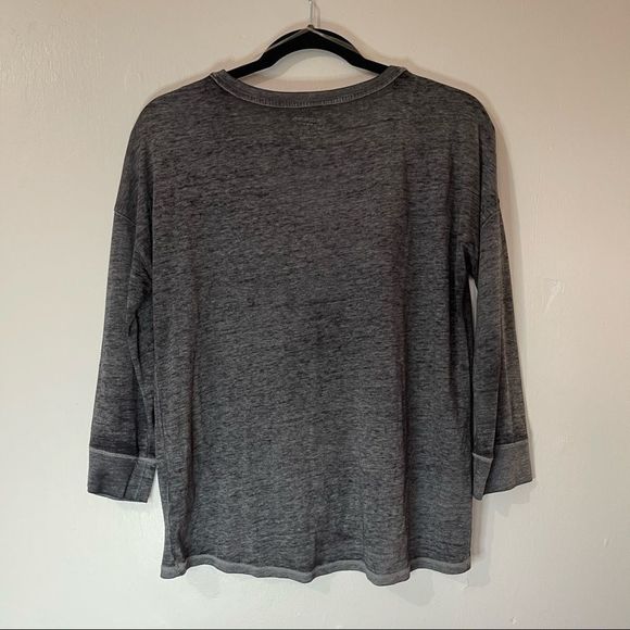 Arizona Gray Three Quarter Sleeve Transparent See Through Tee Shirt - Picture 2 of 7
